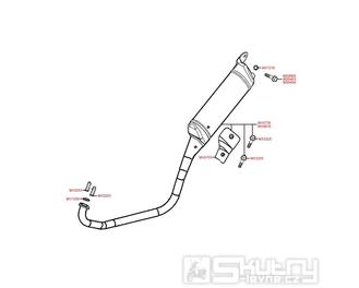 F15 Výfuk - Kymco MXer 50