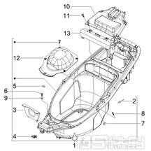 2.34 Podsedlový prostor pro přilbu - Gilera Runner 50 PureJet Race CH 2006 (ZAPC46200)