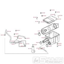 F13 Vzduchový filtr / Airbox - Kymco MXU 250 S