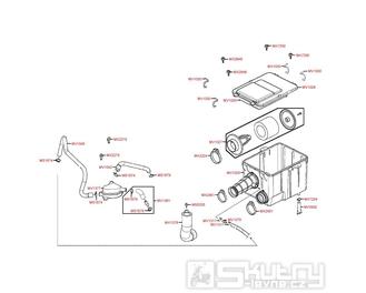 F13 Vzduchový filtr / Airbox - Kymco MXU 250 S