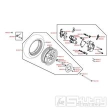 F07 Přední kolo s brzdou - Kymco Agility 125 One