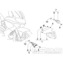 6.03 Přední světlo a blinkry - Gilera Runner 50 PureJet 2010-2011 (ZAPC46200)