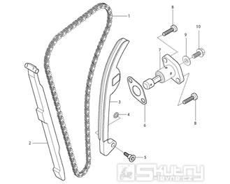 09 Rozvodový řetěz - Hyosung GV 250i C