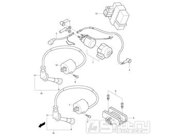 FIG20 Elektro součástky - Hyosung GV 125M C Aquila