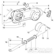 1.15 Kryt variátoru, přívod vzduchu pro variátor - Gilera Runner 50 SP 2007 (ZAPC461000)