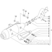 1.42 Výfuk - Gilera Runner 125 VX 4T 2007 (ZAPM46300)