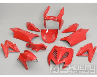 Sada plastů kapotáže 11 kusů červená pro Yamaha Aerox, MBK Nitro 50ccm, 100ccm 2-taktní