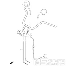 42 Řídítka / Zrcátka / Lanka - Hyosung GV 650i E