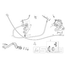 66.10 Zadní brzdový třmen, brzdová páčka, brzdový pedál - Gilera SMT 50 D50B0 od roku 2005 (ZAPABB01)