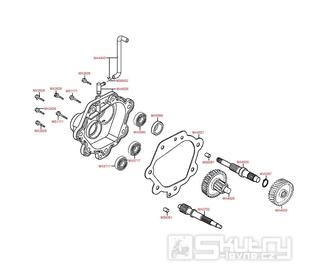 E07 Převodovka - Kymco Xciting 250i AFI