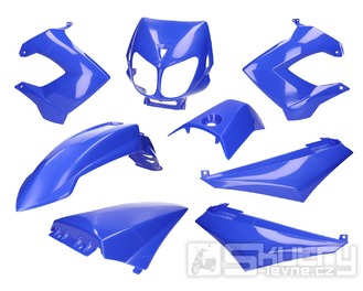 Sada plastů kapotáže v modrém provedení pro Derbi Senda R, SM X-Treme, SM DRD