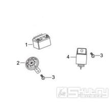 6.05 Baterie, houkačka, relé - Gilera Oregon 250 2007-2009 (RGEYN25D5)