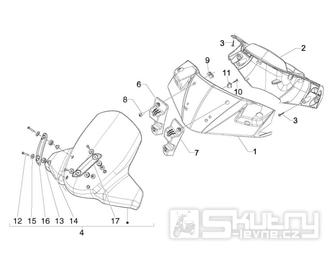 3.01 Kryt řidítek - Gilera Runner 200 ST 4T LC 2008-2011 (ZAPM46401)