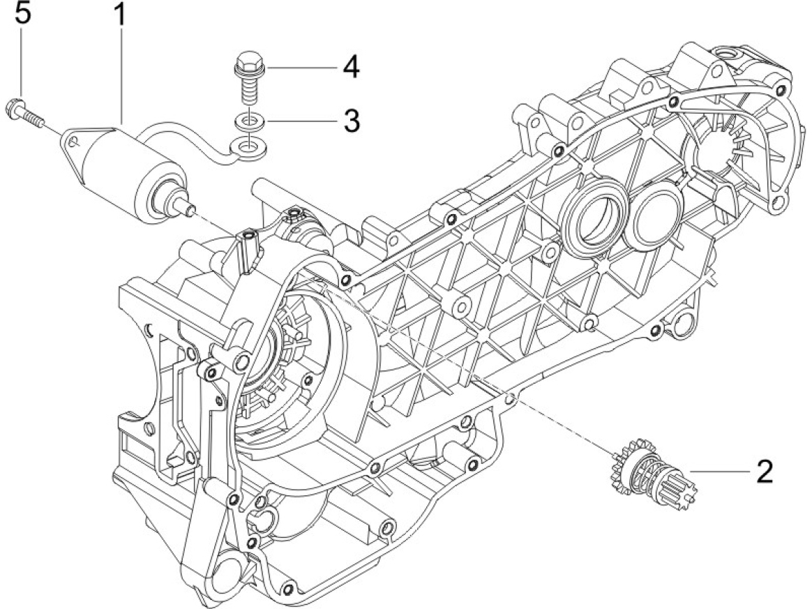 1.20 Elektrický startér motoru - Gilera Runner 200 VXR Race 2006 UK (ZAPM46300)