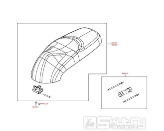 F09 Sedadlo a nářadí - Kymco Like 50 4T KG10AA