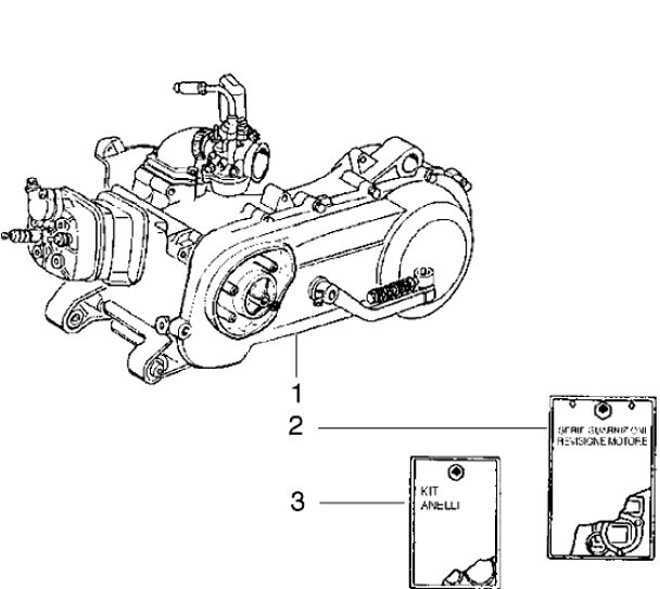 T1 Motor, těsnění motoru - Gilera Runner 180 FXR DT 2T LC (ZAPM0800...)