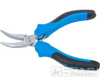 Špičaté kleště Mini, zahnuté, 138 mm