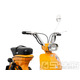 Zrcátko kulaté nerezové BGM PRO pro Lambretta Lui 50 CL, Lui 75 S, SL, Luna, Vega, Cometa