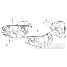 3.01 Kryt řidítek, plexi štít - Gilera Runner 50 SP 2005-2006 (ZAPC46100)