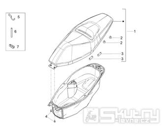 Sedačka pro Aprilia SR GT COMPACT 125 ie 4T 4V LC 21- E5 (EMEA-EU) [RP8MD5100]