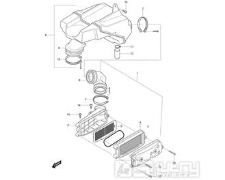 FIG11 Vzduchový filtr - Hyosung GV 125M C Aquila