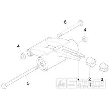 4.01 Uložení motoru - Gilera Runner 50 PureJet 2010-2011 (ZAPC46200)