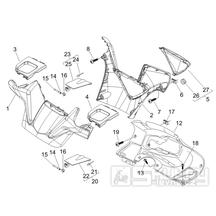 3.01 Kryt řidítek, plexi štít - Gilera Nexus 500 4T LC 2006-2008 (ZAPM35200)