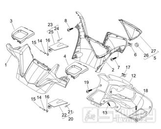 3.01 Kryt řidítek, plexi štít - Gilera Nexus 500 4T LC 2006 UK (ZAPM35200)