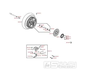 F07 Přední kolo s brzdou - Kymco Downtown 300i ABS SK60AB