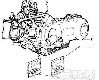T1 Motor - Gilera DNA 125ccm 4T LC do 2005 (ZAPM26000...)