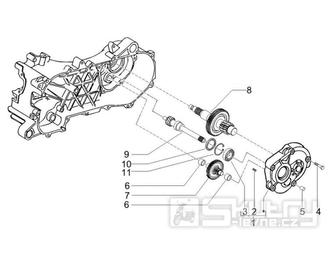 1.25 Převodovka - Gilera Runner 50 SP 2005-2006 (ZAPC46100)