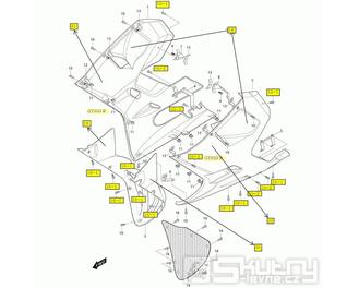 37 Boční kapotáž - Hyosung GT 650i R