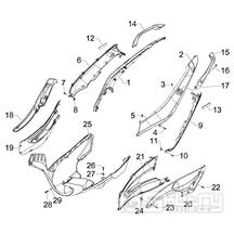 2.32 Boční kapotáž, spojler - Gilera Runner 50 SP 2010-2012 (ZAPC46100, ZAPC46300, ZAPC4610001)