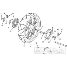 4.12 Zadní kolo, brzdový kotouč, rozeta - Gilera SC 125 2006 (6H332629, VTHGS1A1A, VTHGS1A1B)