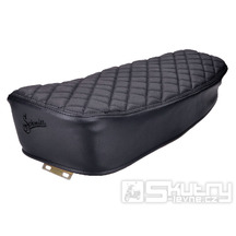 Potah sedadla Schmitt Raute prošívaný, černý / černý pro Simson S50, S51, S70