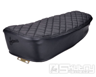 Potah sedadla Schmitt Raute prošívaný, černý / černý pro Simson S50, S51, S70