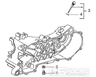 T15 Měrka hladiny oleje v převodovce - Gilera Runner 50 Poggiali do roku 2005 (ZAPC36200...)