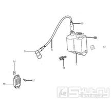 6.06 Regulátor, zapalovací cívka - Gilera RCR 50 od roku 2006, D50B0 (ZAPG11D1)