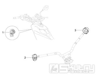 6.01 Spínač zapalování, brzdové čidlo - Gilera Stalker 50 Naked 2008 (ZAPC40102)