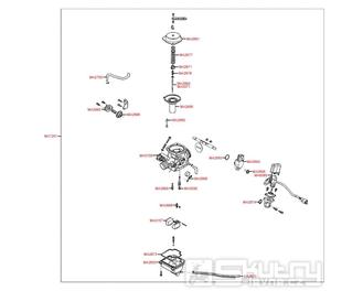 E09 Karburátor - Kymco Super 8 125