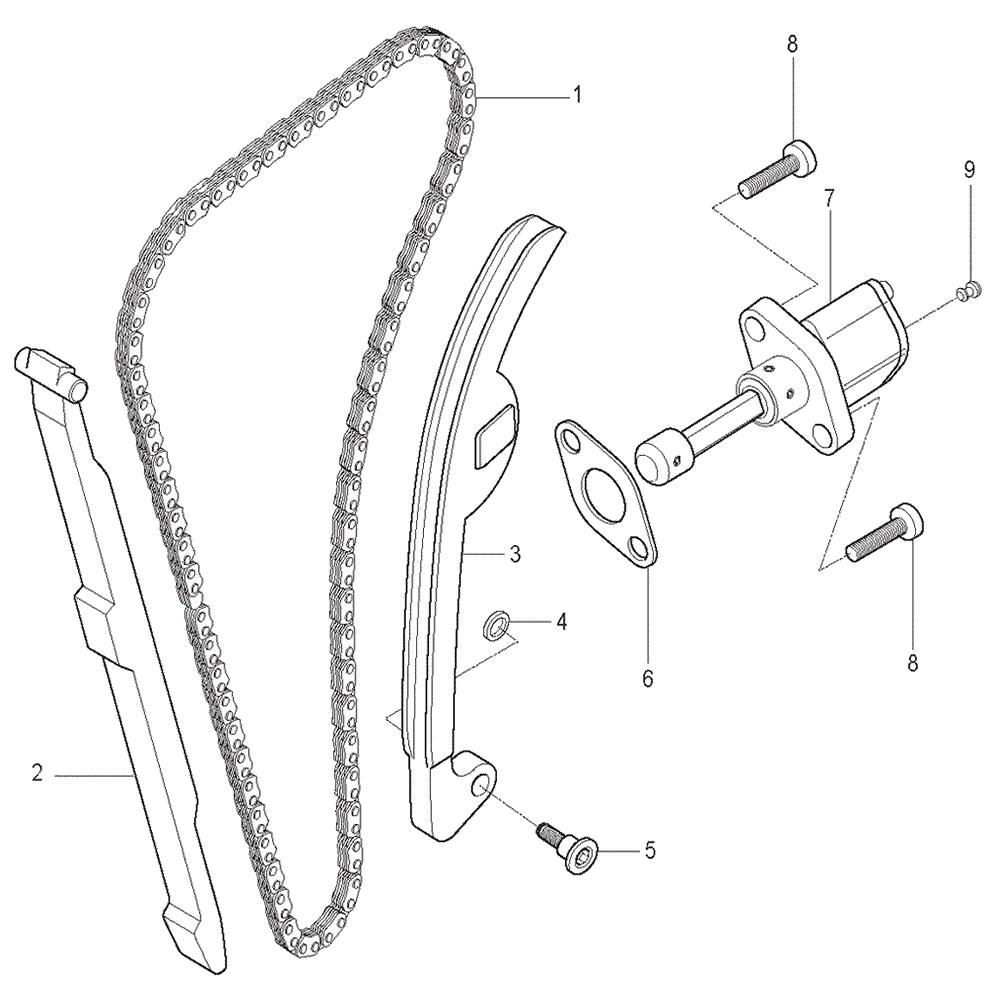 FIG09 Rozvodový řetěz - Hyosung GT 250i RF