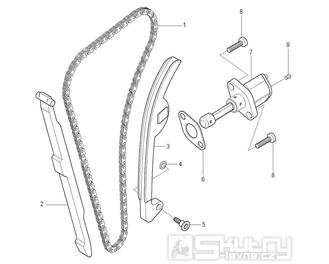 FIG09 Rozvodový řetěz - Hyosung GT 250i RF