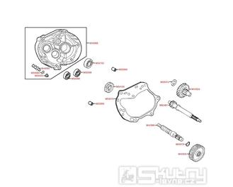 E08 Převodovka - Kymco Vitality 50 4T