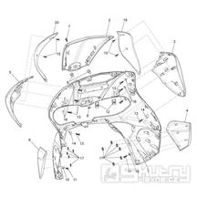 2.26 Přední plast, kapotáž - Gilera Runner 125 ST 4T LC 2008-2012 (ZAPM46301)