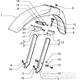 T27  Přední blatník- Gilera H@K Enduro 50ccm Morini do 2005 (VTBC08000...)