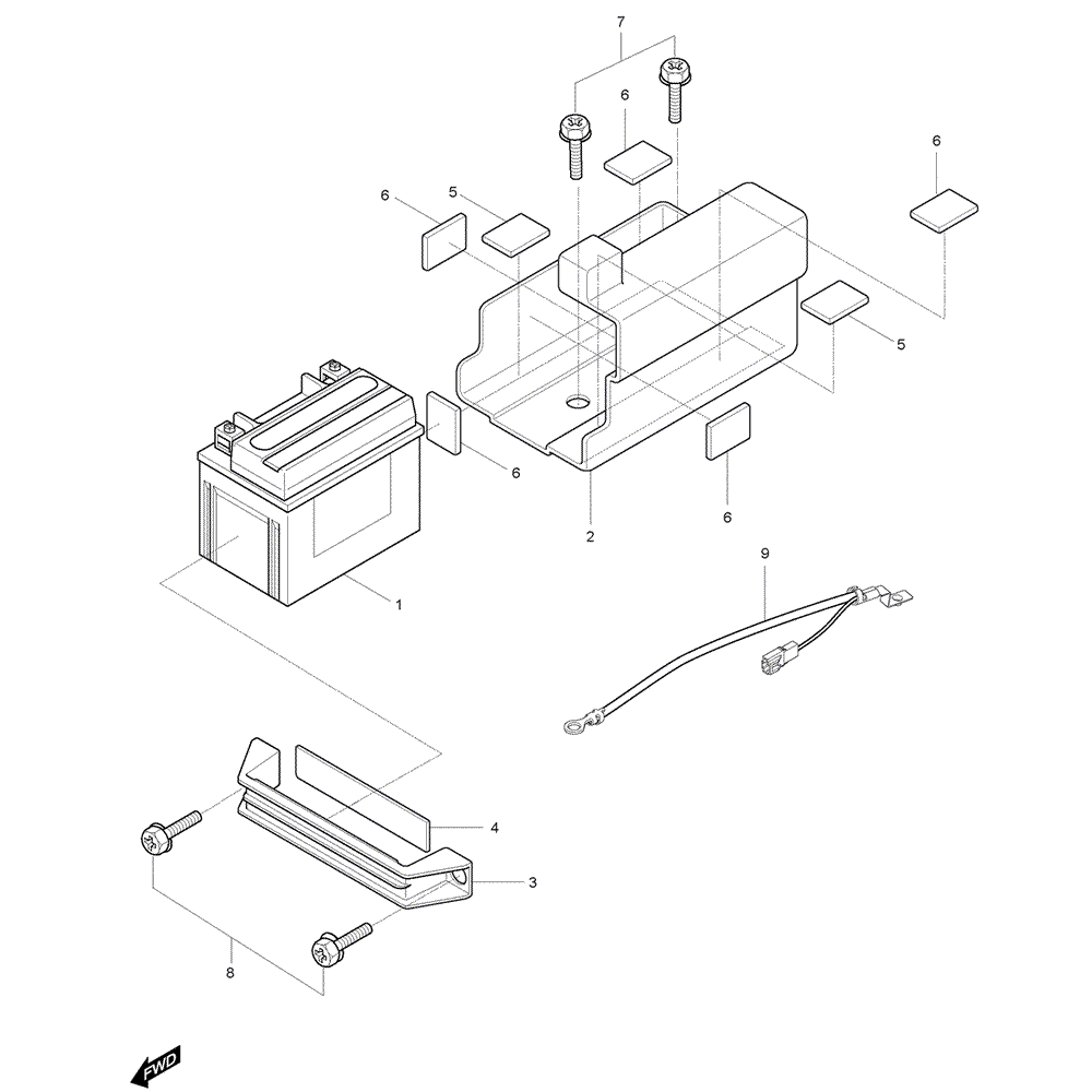 FIG19 Baterie - Hyosung GV 125M C Aquila