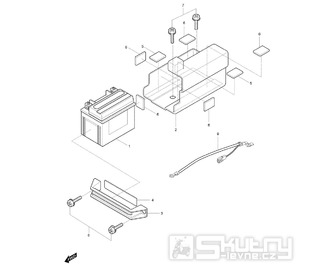 FIG19 Baterie - Hyosung GV 125M C Aquila
