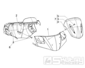 3.01 Kryt řidítek, plexi štít - Gilera Runner 50 PureJet SC 2006 (ZAPC46200)