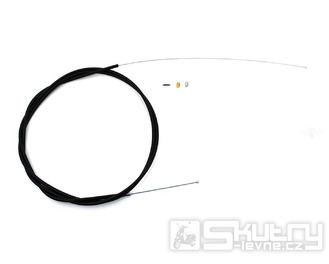 Plynové lanko univerzální 1600mm otevřené černé pro mopedy Kreidler, Zündapp, Puch