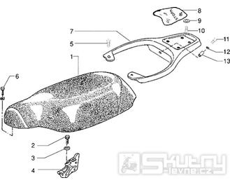 T25 Sedačka, zadní nosič - Gilera Storm 50ccm 1998-2005 (TEC2T...)